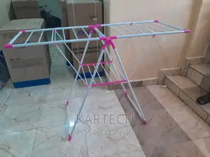 Foldable Laundry Folding Clothes Hanger Rack