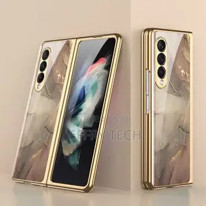 Protective Cover for Samsung Galaxy Z Fold 4 G Electroplated