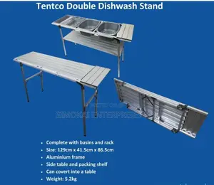 Tentco Aluminium Double Dishwash Stand