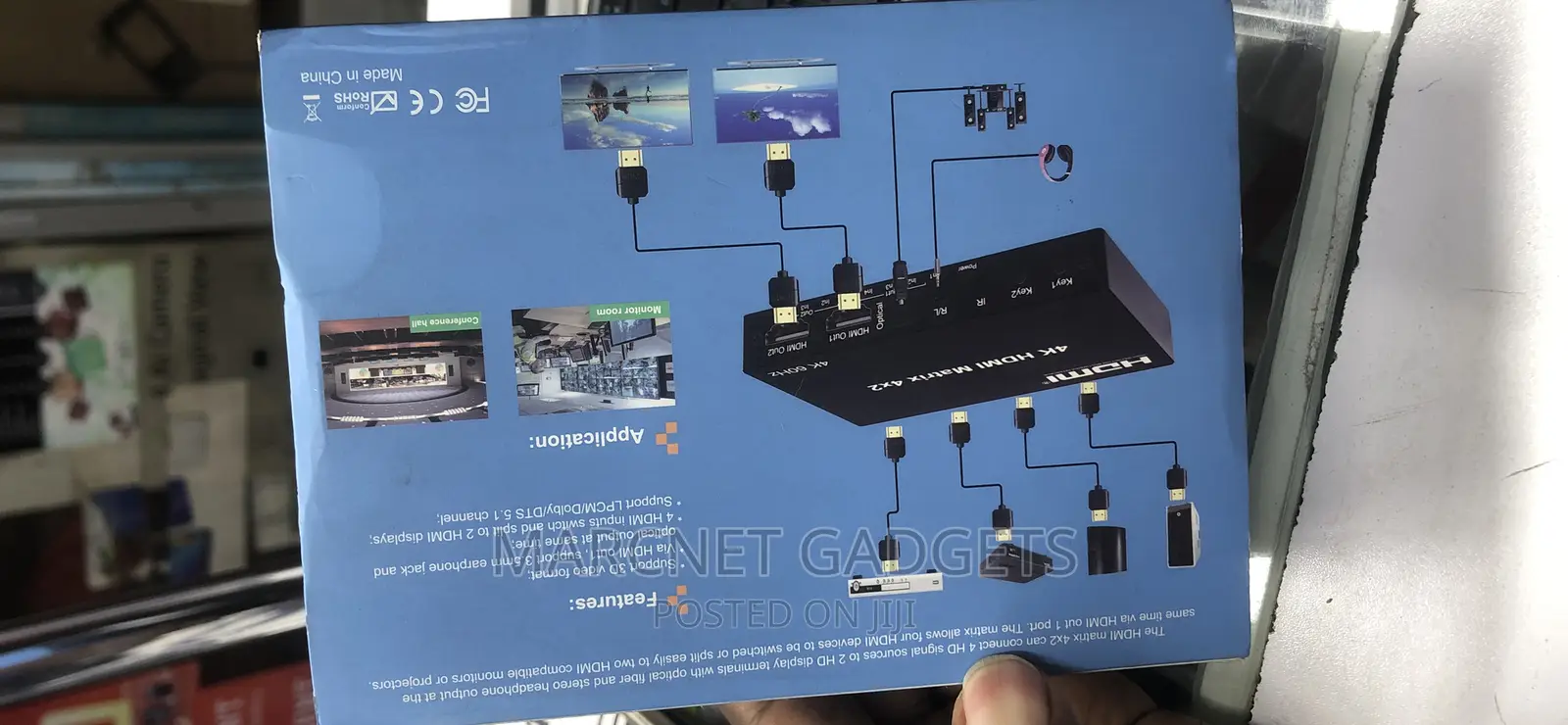 Hdmi Matrix 4 Input 2 Output With Remote