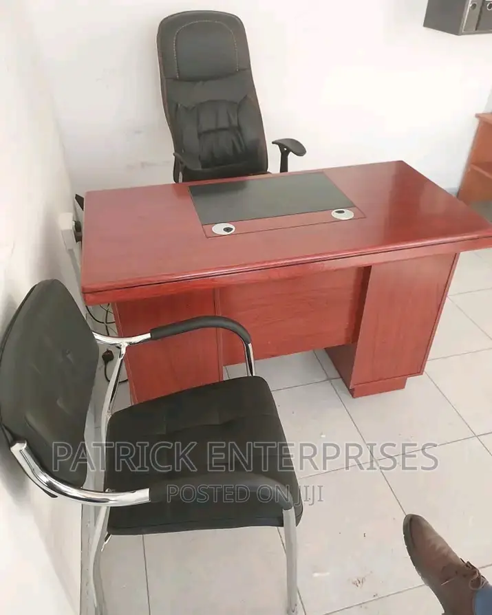 Executive Office Desk Plus Executive Chair, Visitors Chairs