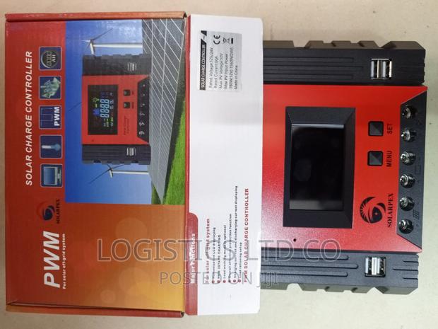 Solarpex Solar Charge Controller 60A DC 12V 24V PWM Charger - thumbnail 3