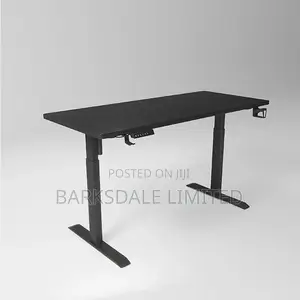 Table Electrical Adjustable Black Desk Office Standing