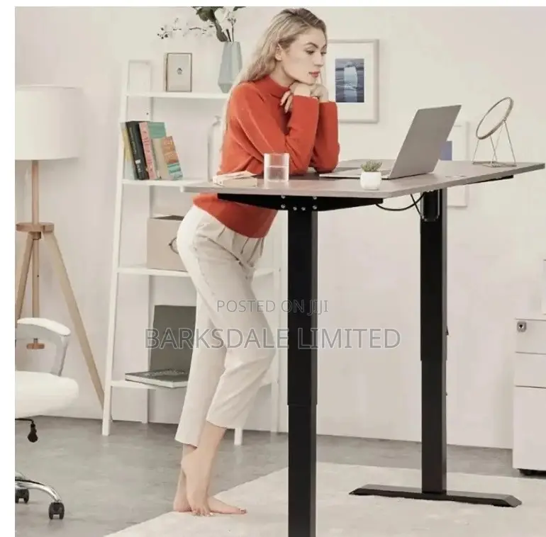 Table Electrical Adjustable Black Desk Office Standing