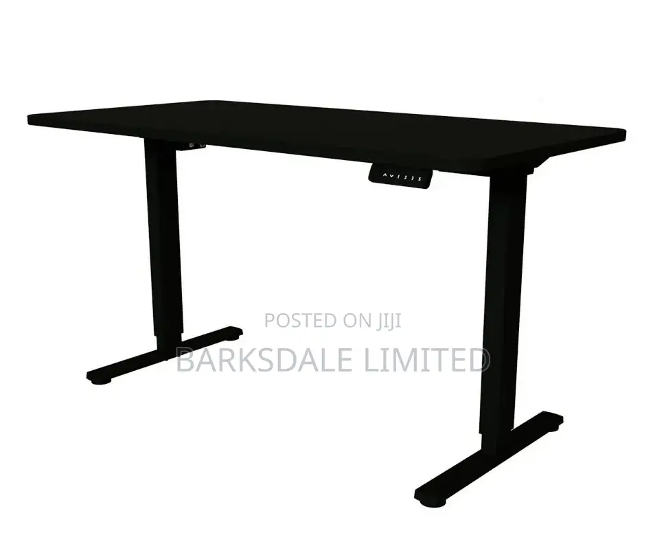 Table Electrical Adjustable Black Desk Office Standing