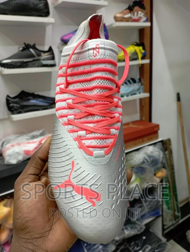 Silver Plate Puma Future Z Football Boots - main view