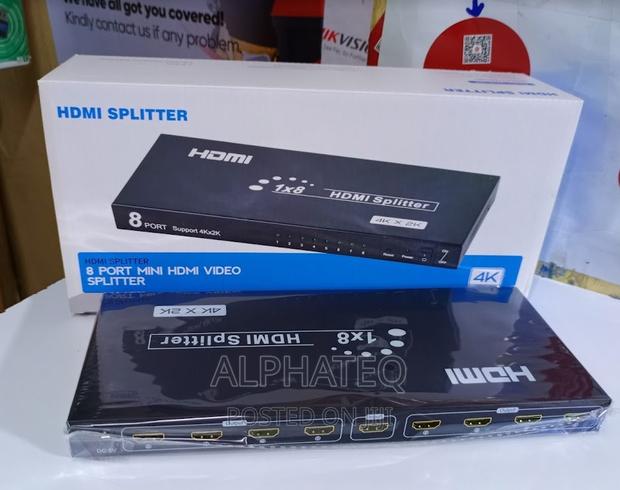 8 Way HDMI Splitter 8 Port HDMI Adapter Hub 3D 1X8 HDMI V