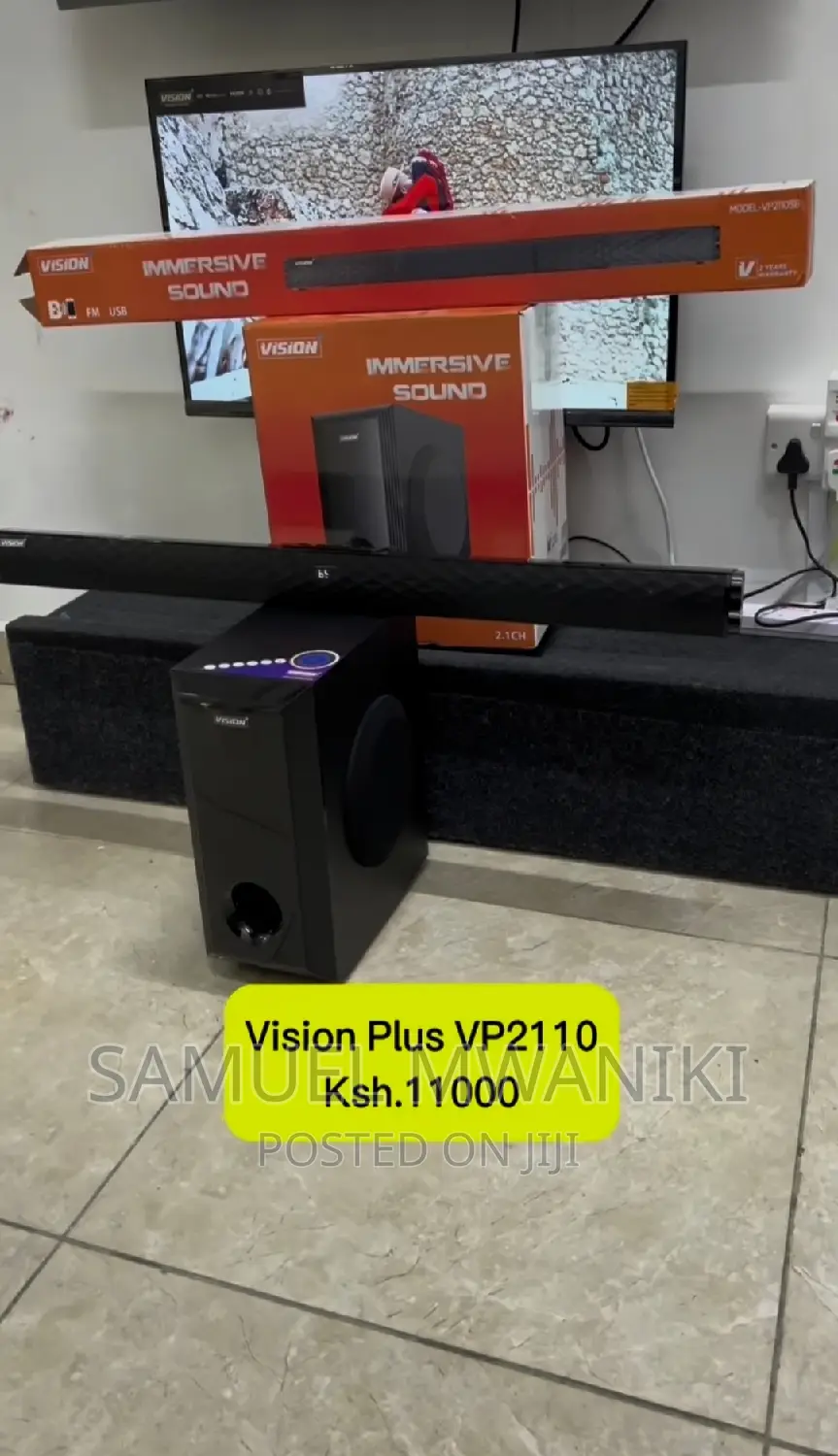 Vision Plus VP2110SB - 2.1CH Soundbar With Bluetooth - Black