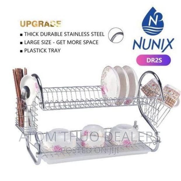 Nunix Dish Rack 2 Tier + Drain Board