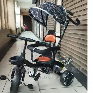 Kids Tricycle With Handle and Upper Cover