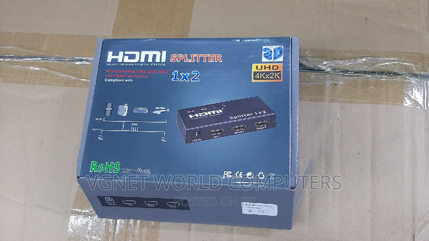 HDMI Splitter 2way × Uhd