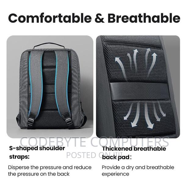 UGREEN Laptop Backpack 15.6" - Grey - thumbnail 2