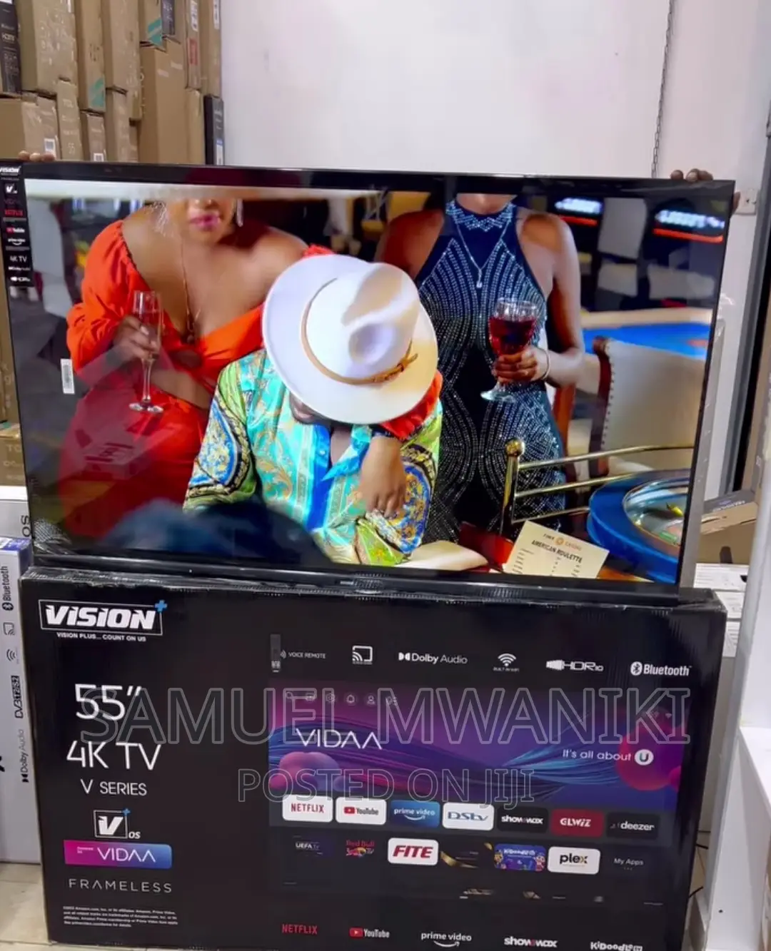 Vision Plus 55′′ Uhd Frameless Smart Tv With Netflix