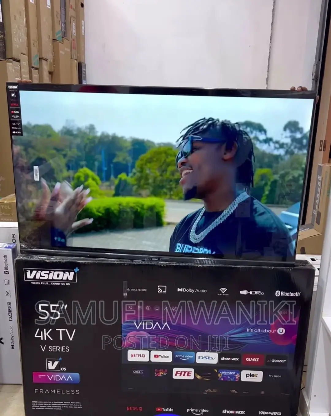 Vision Plus 55′′ Uhd Frameless Smart Tv With Netflix
