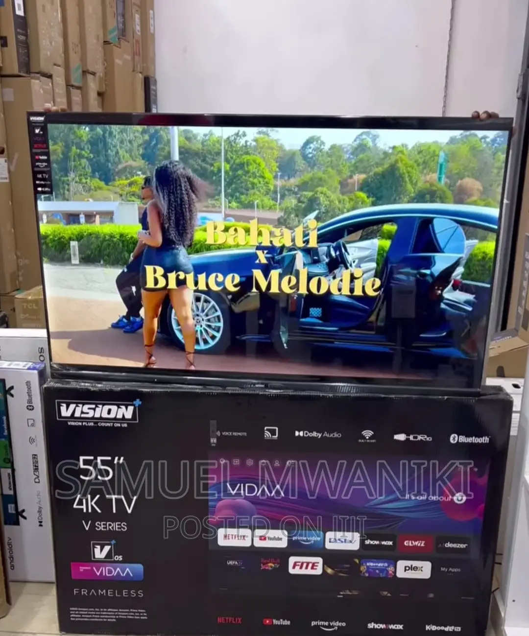 Vision Plus 55′′ Uhd Frameless Smart Tv With Netflix