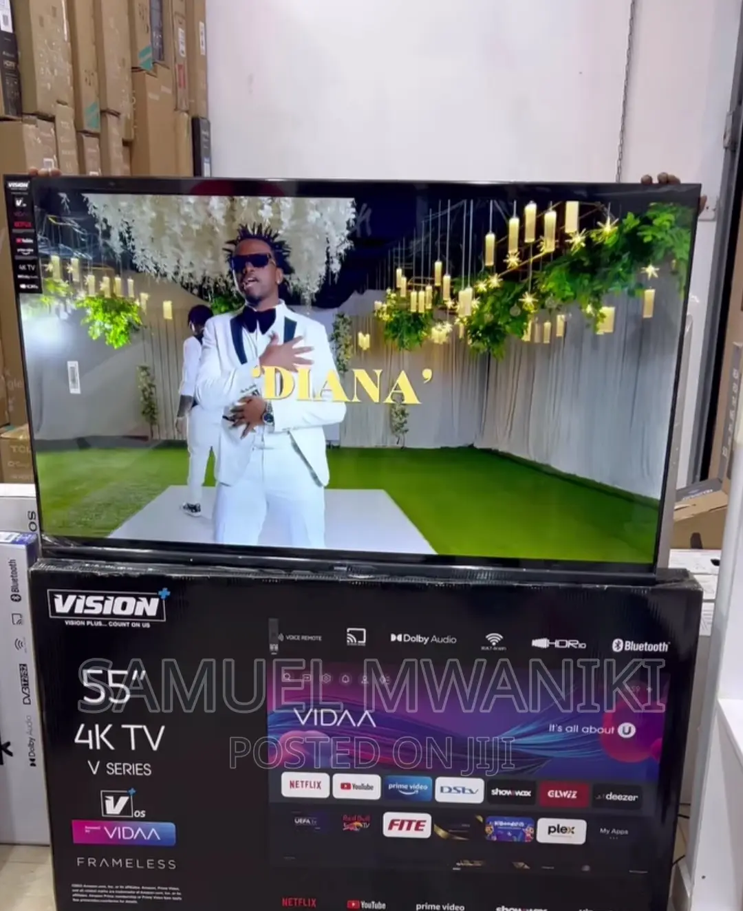 Vision Plus 55′′ Uhd Frameless Smart Tv With Netflix