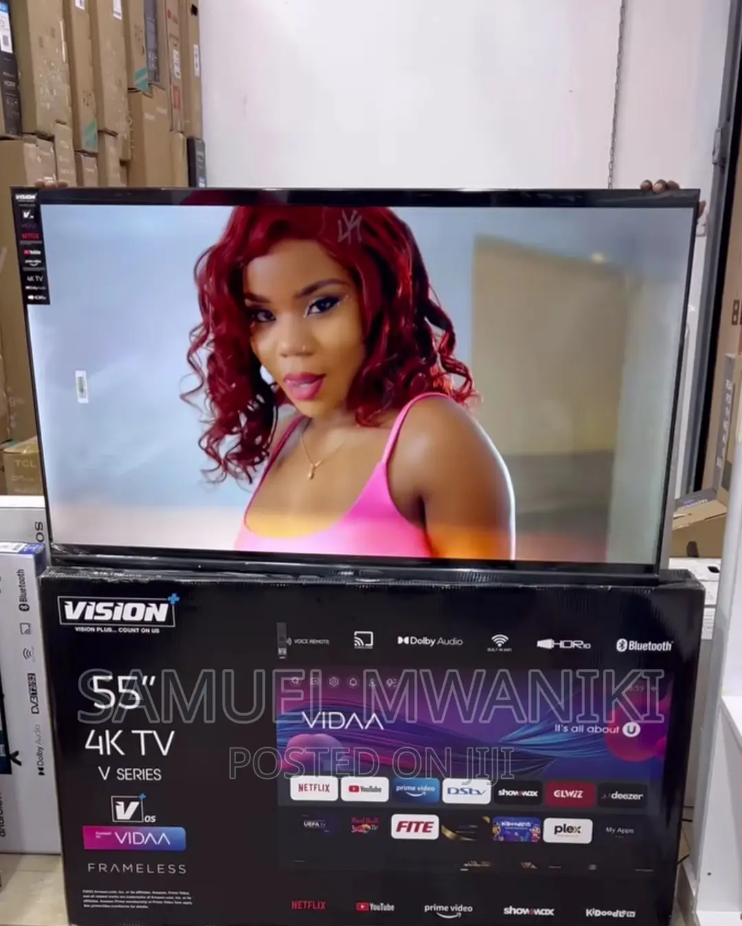 Vision Plus 55′′ Uhd Frameless Smart Tv With Netflix