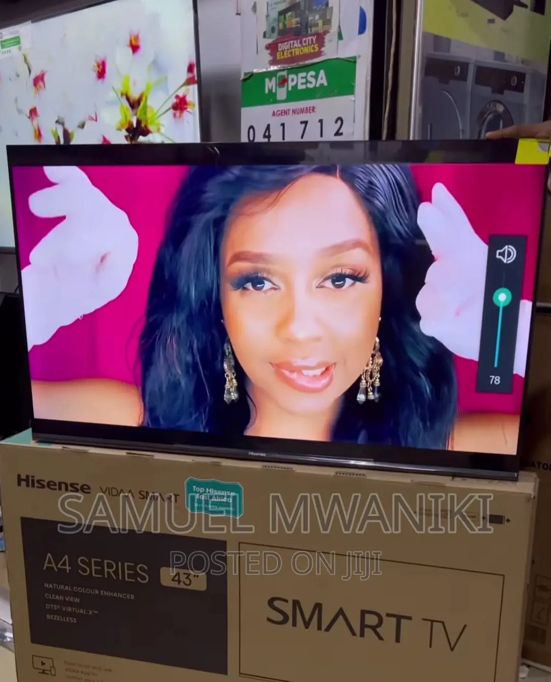 Hisense 43" Smart Uhd Vidaa Frameless Tv With Bluetooth
