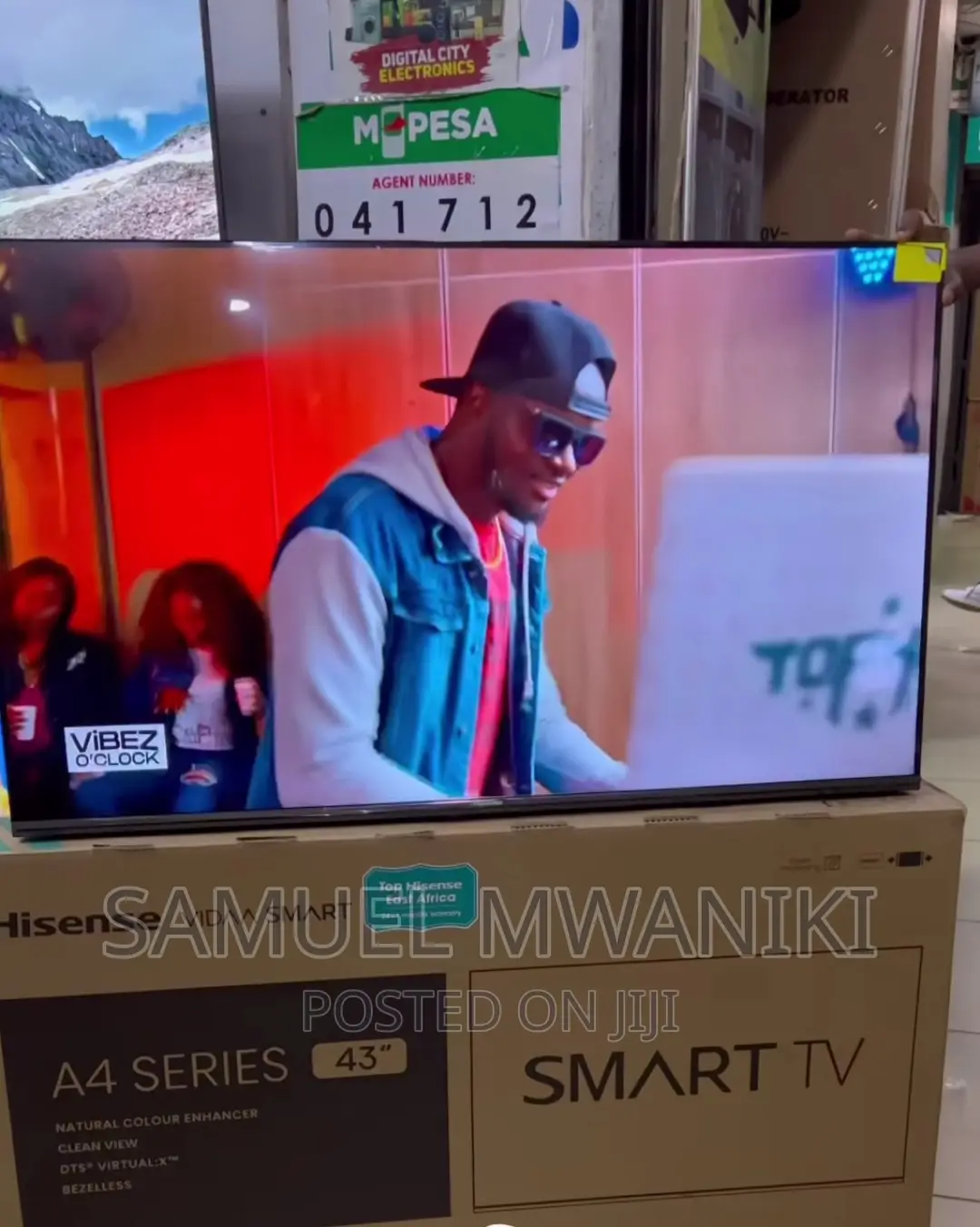 Hisense 43" Smart Uhd Vidaa Frameless Tv With Bluetooth