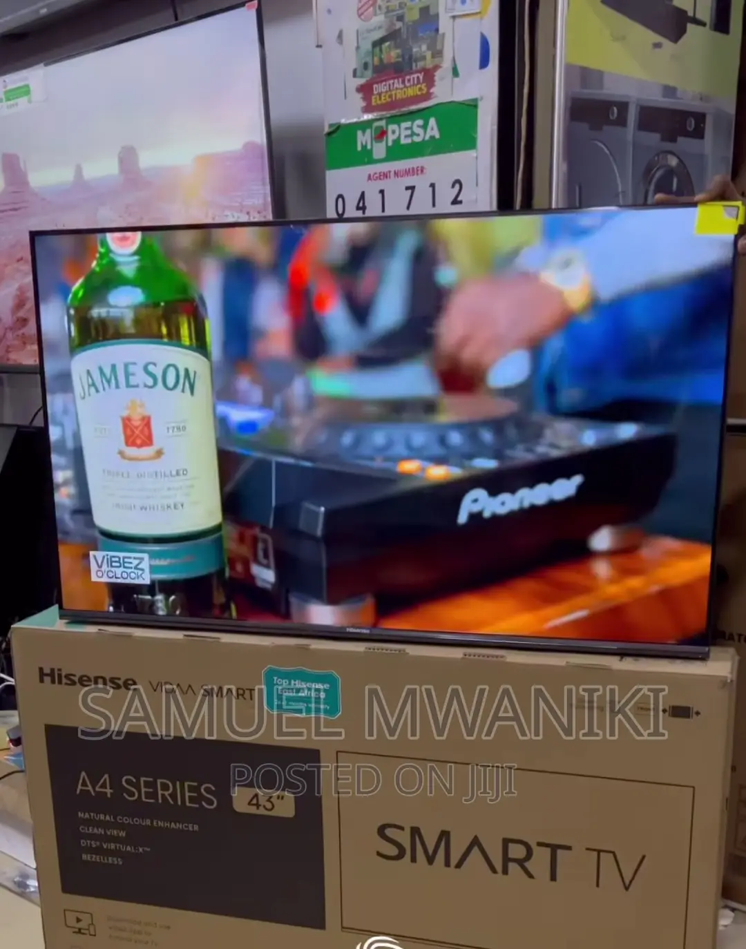 Hisense 43" Smart Uhd Vidaa Frameless Tv With Bluetooth