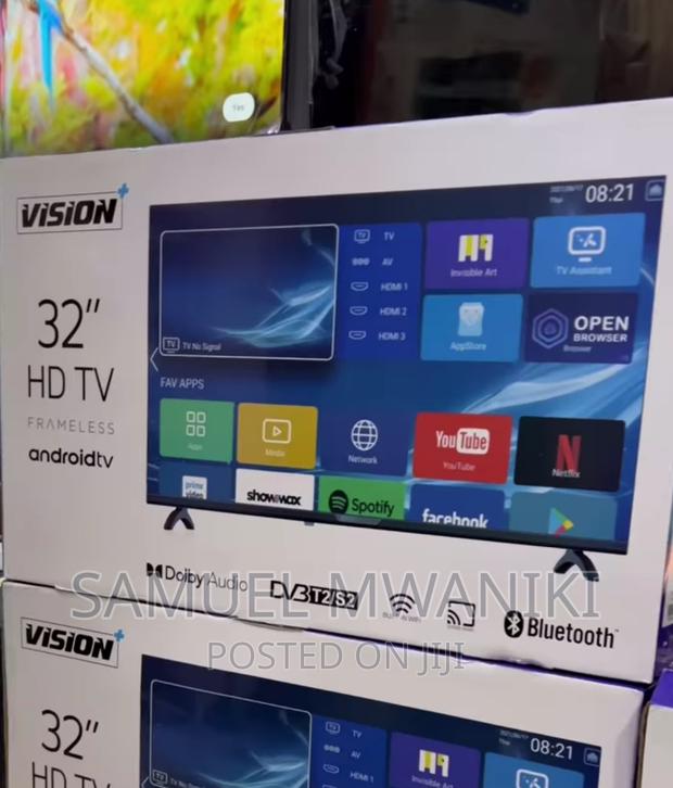 Vision Plus 32′′ Frameless Smart Android Tv FHD Display - main view