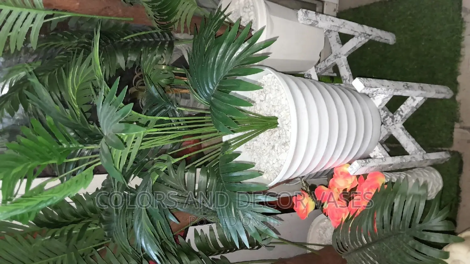 1.3m Plant With Vase and Stand on Offer