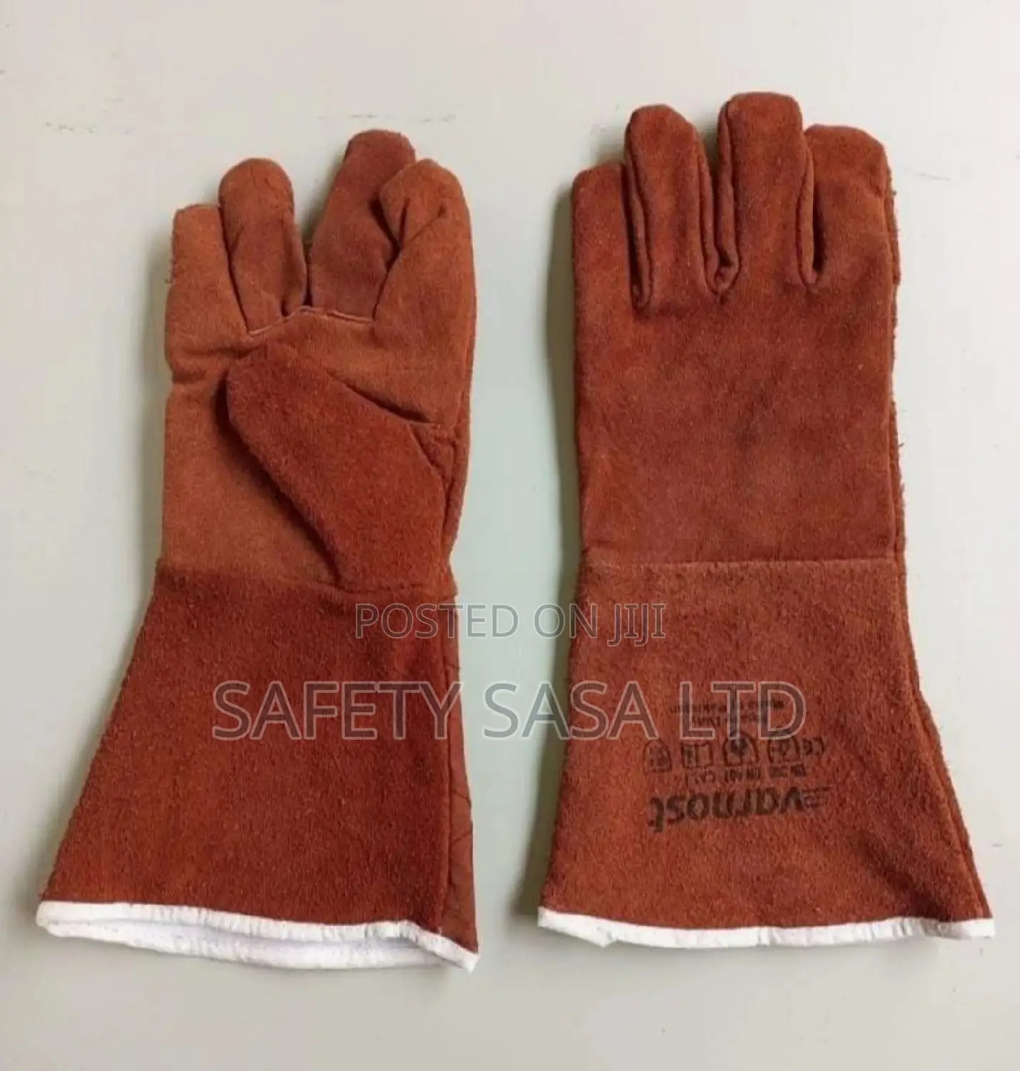 Brown Heavy-duty Leather Gloves/Gauntlet