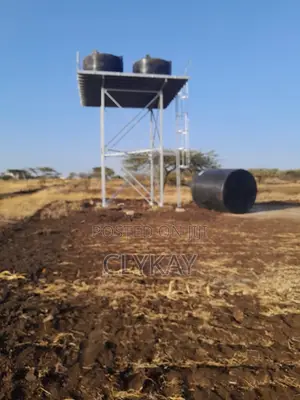 Steel Tower With Plastic Tanks