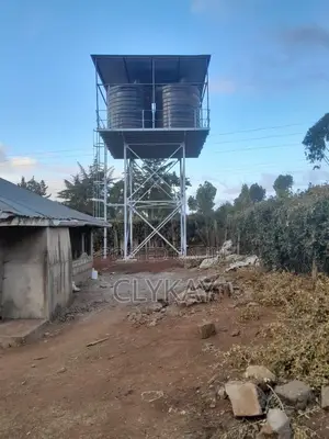 Steel Tower With Plastic Tanks