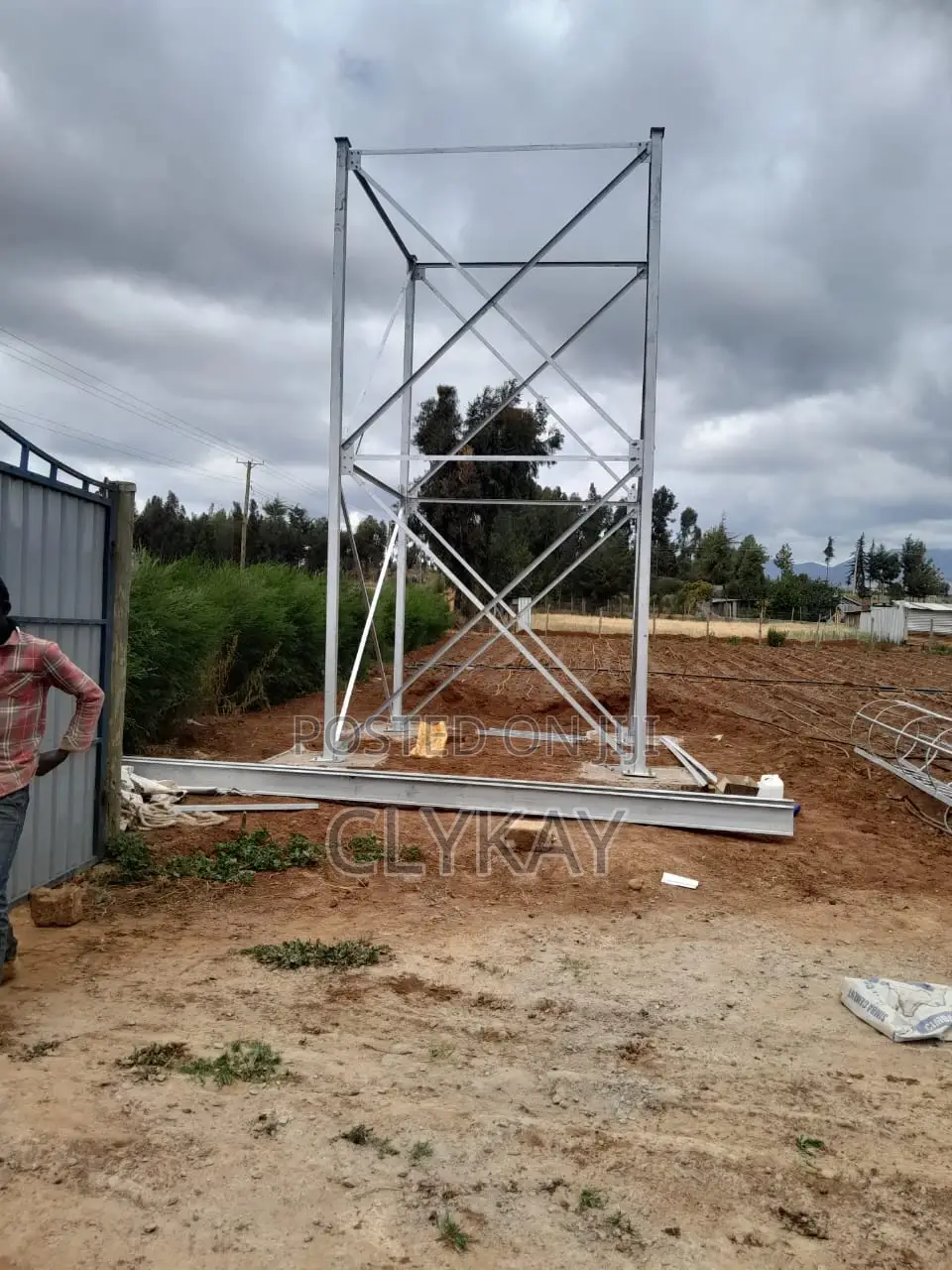 Steel Tower With Plastic Tanks