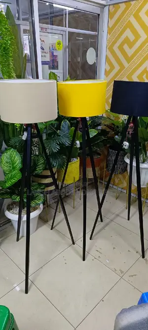Floor Standing Tripod Lamp All Shade Colors Available