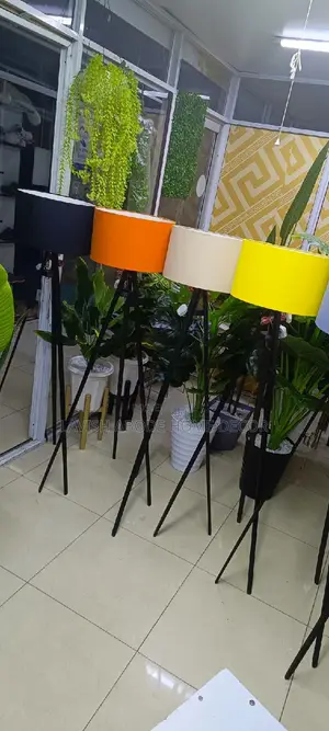 Floor Standing Tripod Lamp All Shade Colors Available