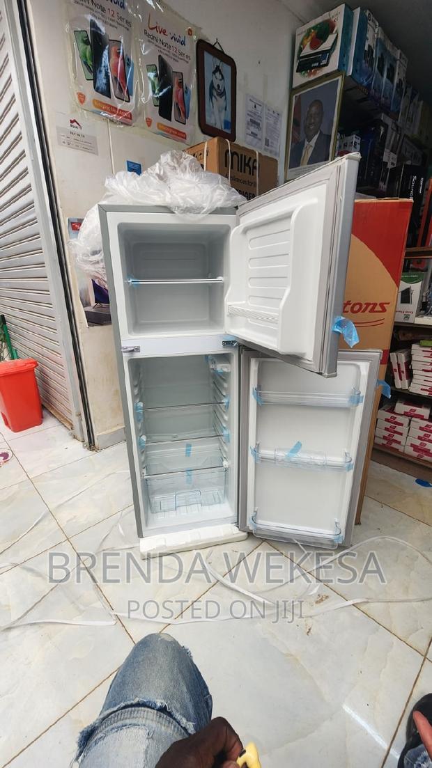 Ramtons 128 Liters 2 Door Direct Cool Fridge, Silver-