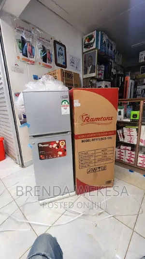 Ramtons 128 Liters 2 Door Direct Cool Fridge, Silver-