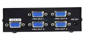 .1×4 (4 Way) Active / Powered VGA Splitter – 150mhz (1600 X