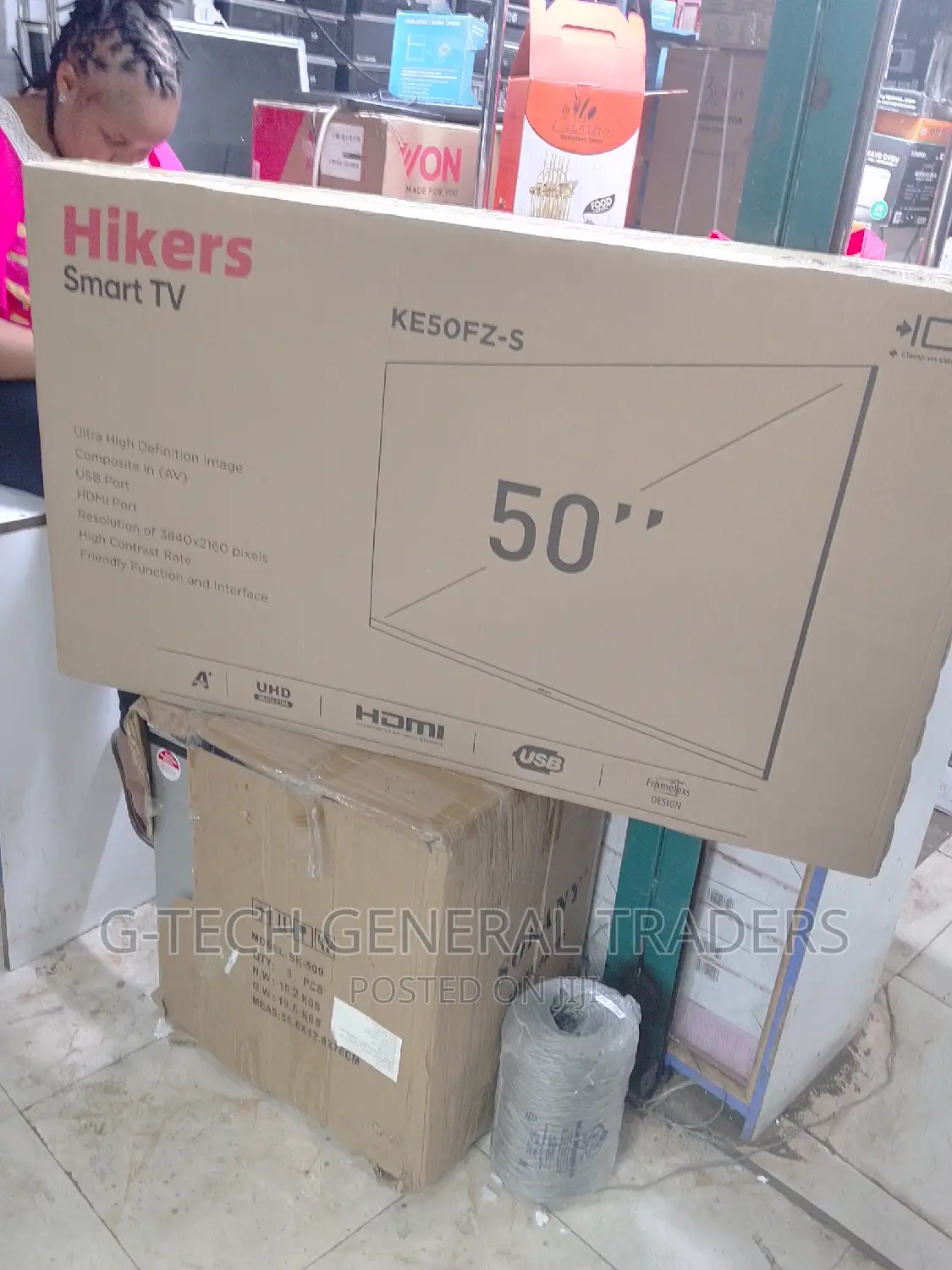 Hikers 50inch Smart Android LED Frameless Tv, Youtube