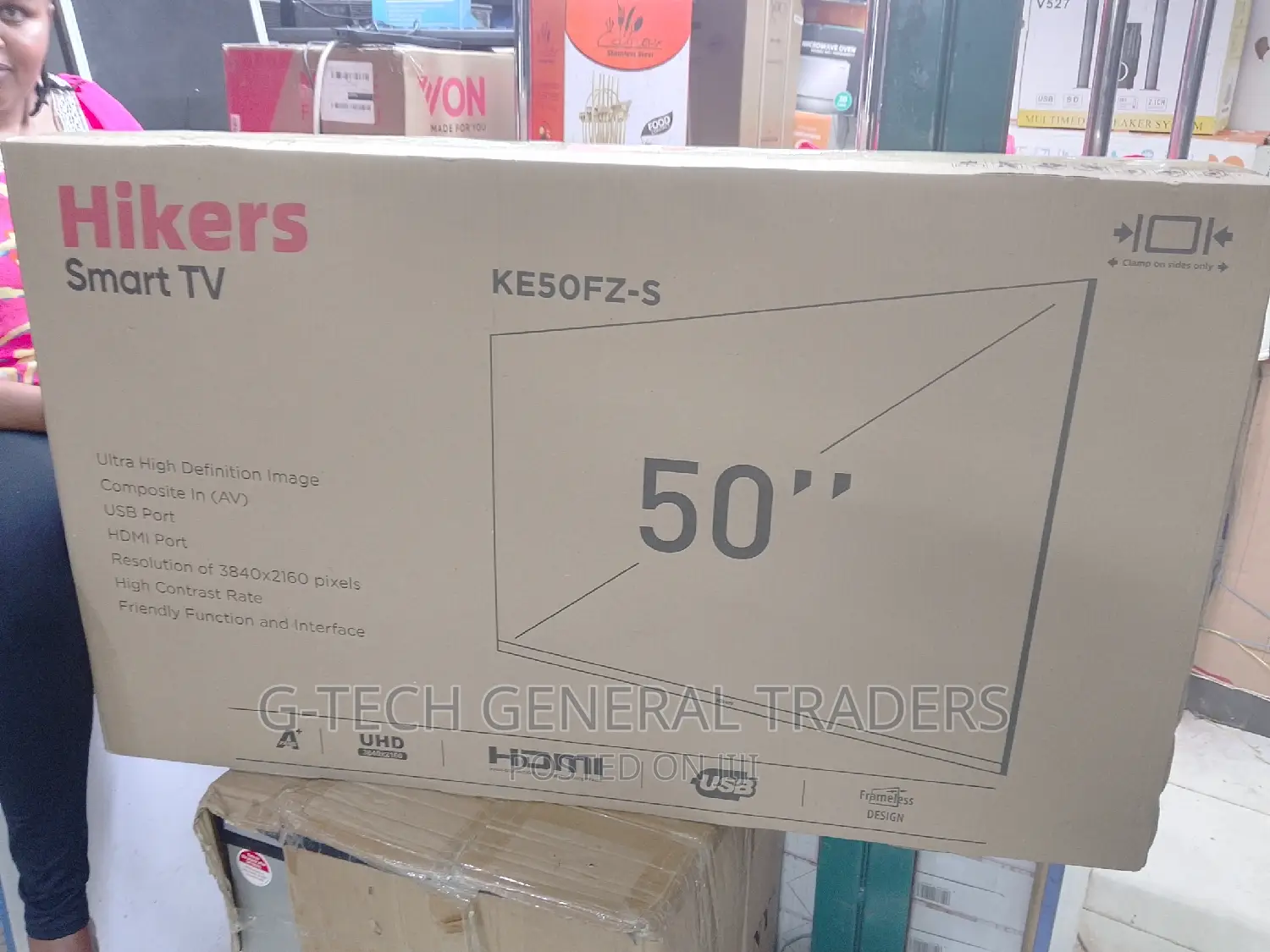 Hikers Tv's!Hikers 50inch Smart Android, Frameless Tv