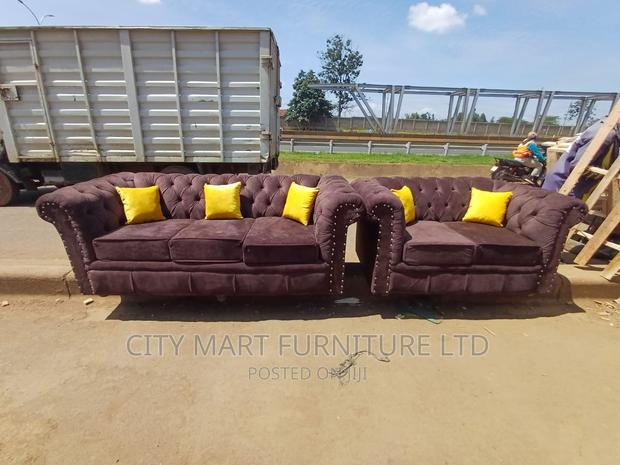 OFFER! 5-Seater Chester Sofas+Free Throw Pillows - main view
