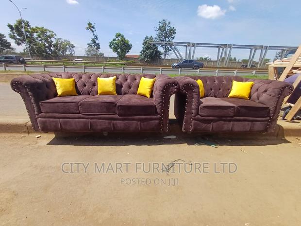 OFFER! 5-Seater Chester Sofas+Free Throw Pillows - main view