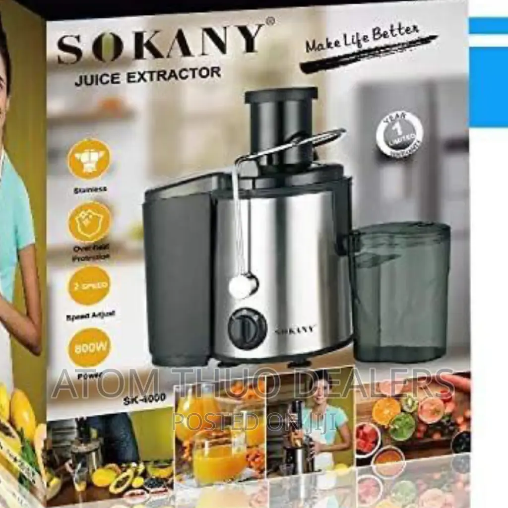 800 Watts Sokany Juicer