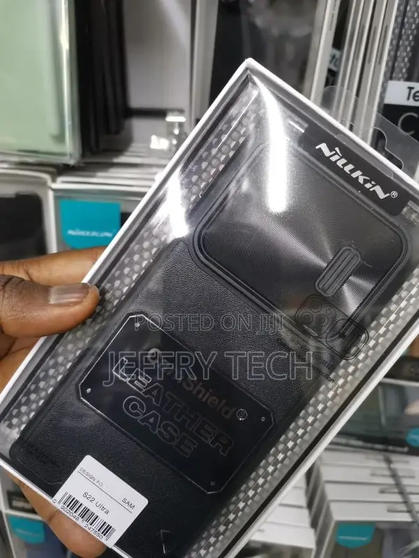 Nillkin Camshield Leather Samsung GALAXY S22 Ultra (Black)