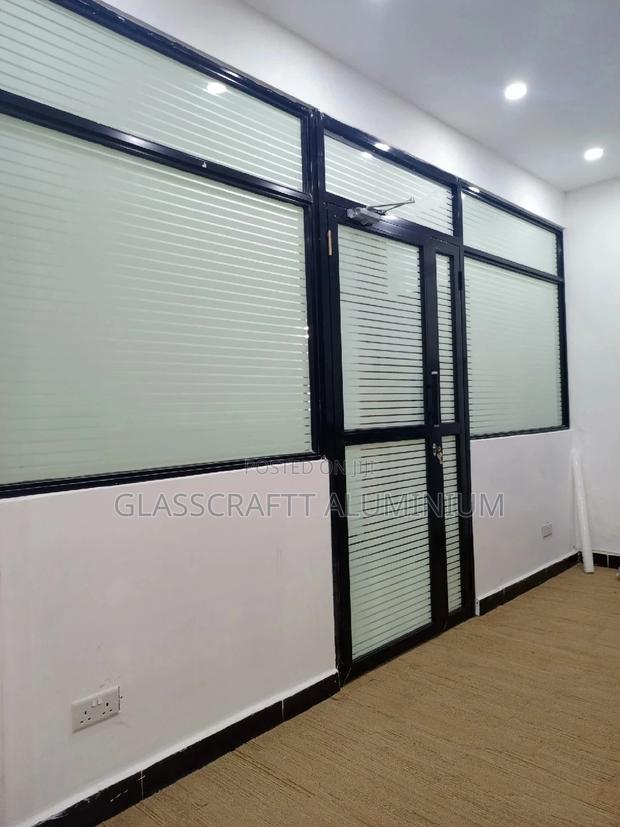 Coated Black Aluminum Swing Door - thumbnail 2