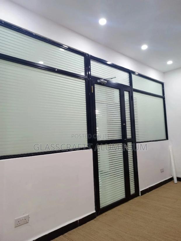 Coated Black Aluminum Swing Door - thumbnail 3