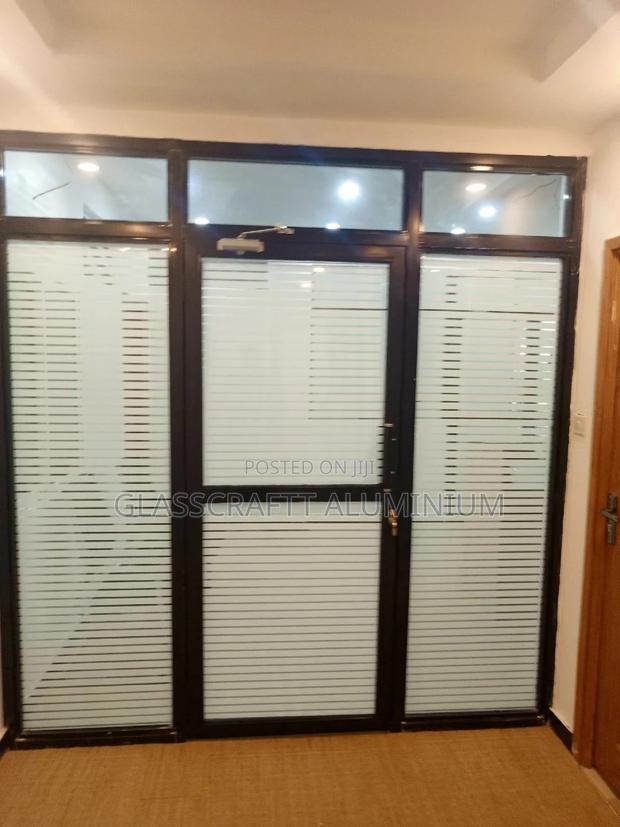 Coated Black Aluminum Swing Door - thumbnail 4