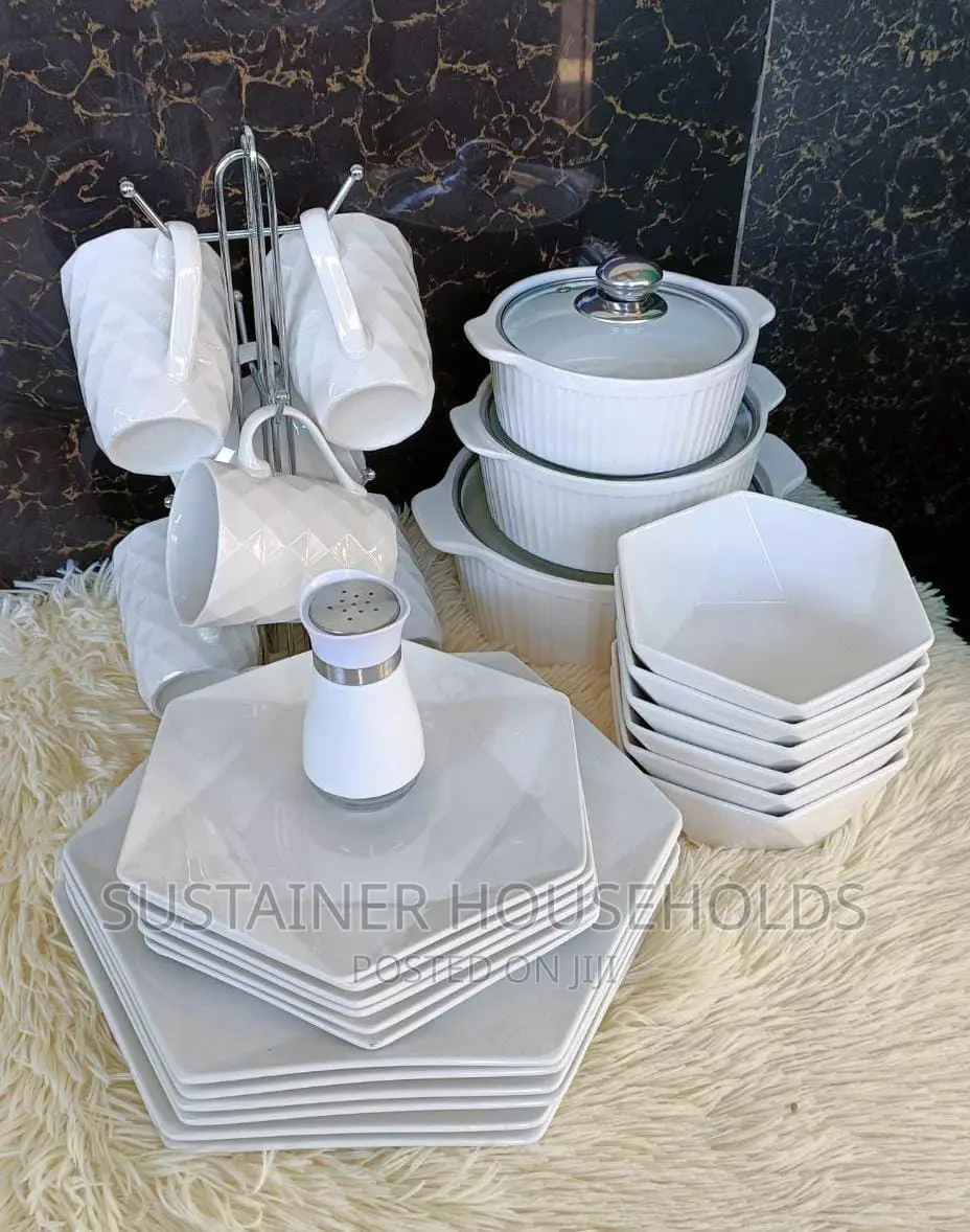 Hexagon Dinner Sets 
*31 PCS Dinner Sets*