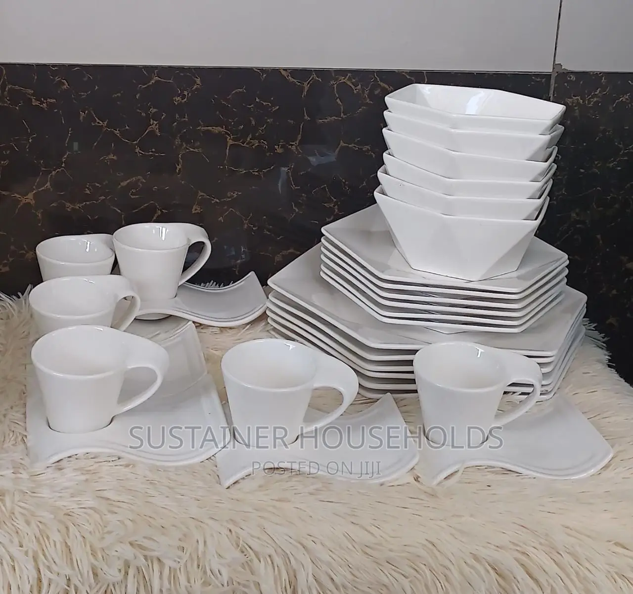 *New In*
 *30 PCS Wavy Hexagon Dinner Set*
*