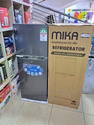 Mika Refrigerator 138 Lt Double Door Silver 2yr Warranty