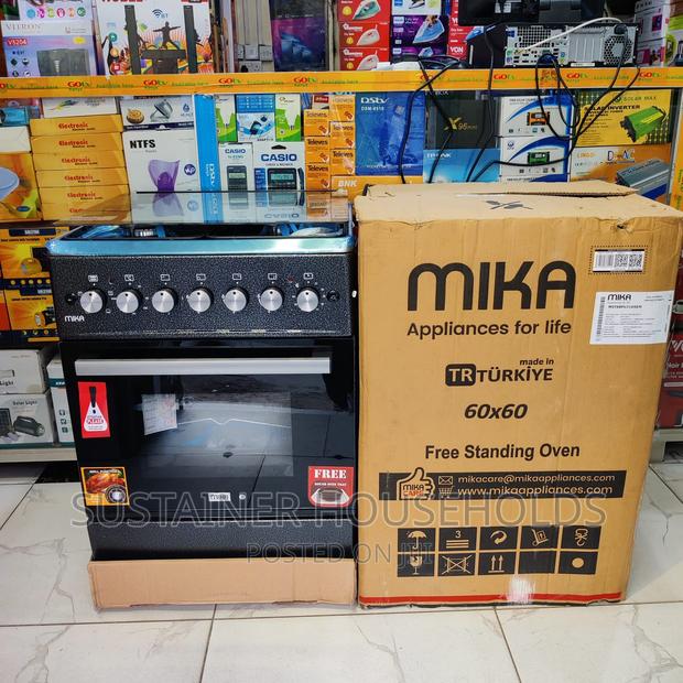 *Mika Standing Cooker 3G+1E, 60*60cm, Electric Oven