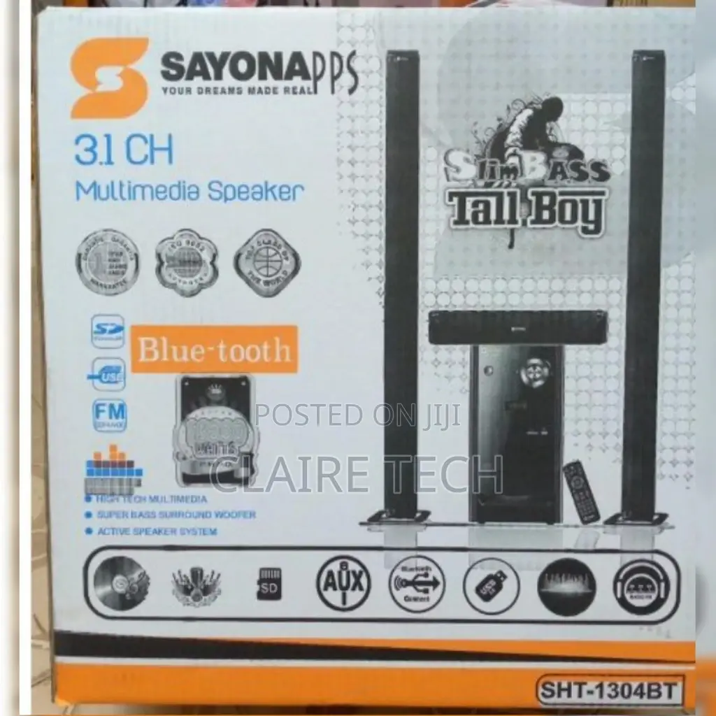 Woofer!Sayona 3.1ch Multimedia Speaker System Sht1304bt