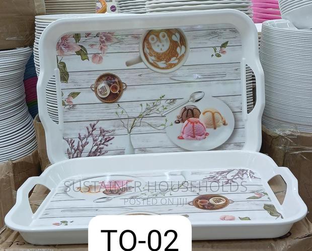 :17.5 Inches Melamine Trey Folwered - main view